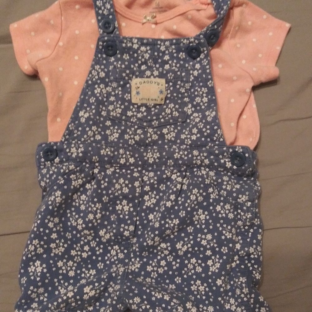 Infant girl overalls